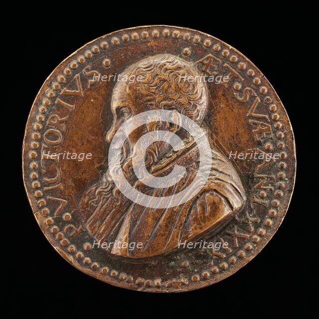 Pietro Vettori the Younger, 1499-1585, Florentine Scholar [obverse], probably 1573. Creator: Gaspare Romanelli.