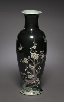 Baluster Vase with Blossoming Cherry Tree, 1714. Creator: Unknown.