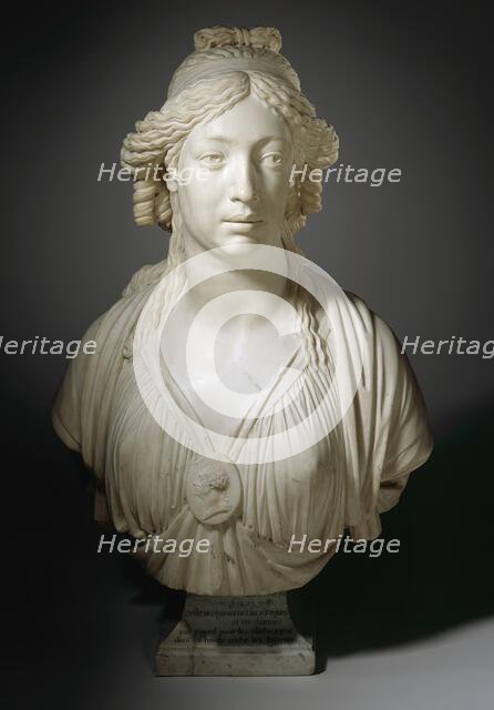 Portrait of Madame Roland, Probably 1792-1793. Creator: François Masson.