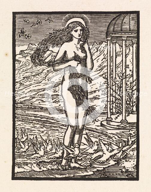 Cupid and Psyche - Venus on the Margin of the Sea, 1880. Creator: Sir Edward Coley Burne-Jones.