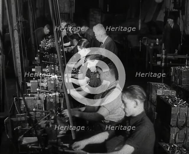 British Workers in a Factory, 1941. Creator: British Pathe Ltd.