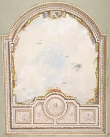 Deign for a ceiling a a trompe l'oeil sky, second half 19th century. Creators: Jules-Edmond-Charles Lachaise, Eugène-Pierre Gourdet.