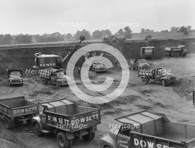Gravel pits, Norton, Daventry, Northamptonshire, 11/09/1958. Creator: John Laing plc.