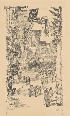 Avenue of the Allies, 1918. Creator: Frederick Childe Hassam.
