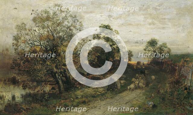 Moon rise, before 1895. Creator: Eugen Jettel.