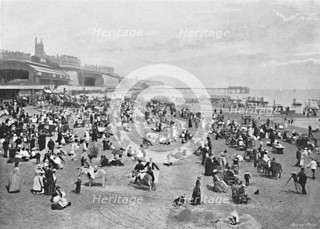 'The Sands at Ramsgate', c1896. Artist: FGO Stuart.