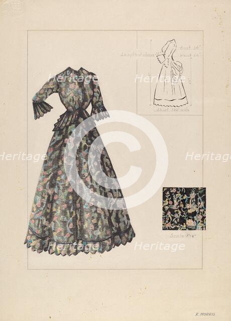 Dress, c. 1937. Creator: Katherine Morris.