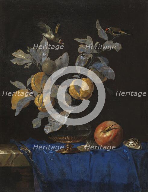 Still Life with Fruit, 1664. Creator: Willem van Aelst.