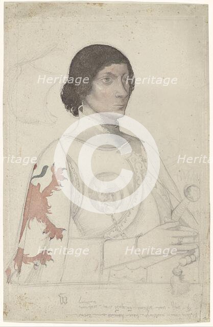 Study after the portrait of a lord of Naaldwijk, 1869-1925. Creator: Antoon Derkinderen.