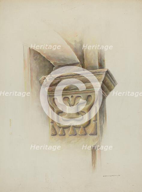 Capital on Column, 1937. Creator: Gerald Transpota.