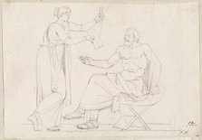 Socrates and Diotima, 1775/80. Creator: Jacques-Louis David.