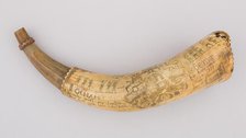 Powder Horn, Colonial American, dated 1759. Creator: Jacob Gay.