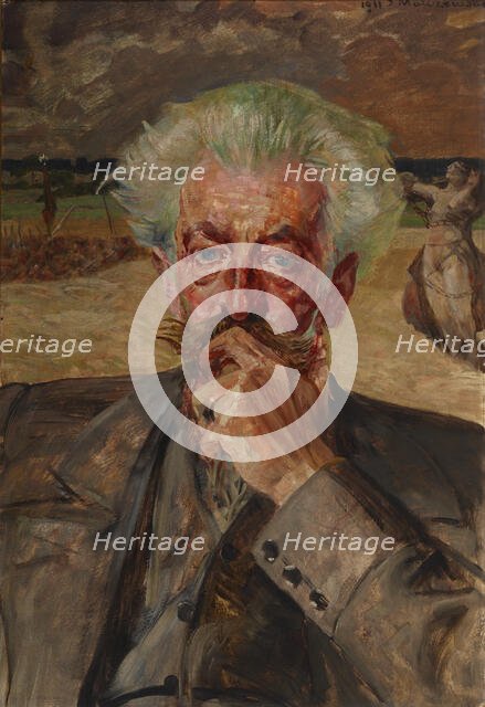Portrait of Jaroslaw Odrowaz-Pieniazek, 1911. Creator: Jacek Malczewski.