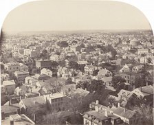 Looking Northwest from Westminster Street, Providence, 1858-1860. Creator: Francis Hacker.