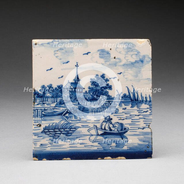 Tile, Netherlands, 17th/18th century. Creator: Unknown.