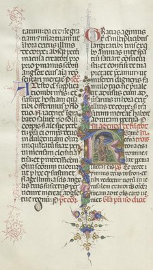 Missale: Fol. 387v: Death represented as a Skeleton with a Sickle, 1469. Creator: Bartolommeo Caporali (Italian, c. 1420-1503).