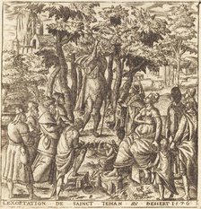 The Preaching of John the Baptist in the Wilderness, probably c. 1576/1580. Creator: Leonard Gaultier.
