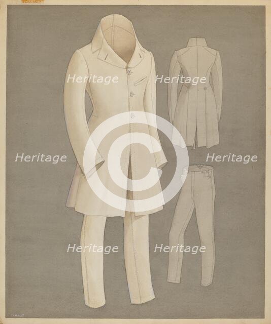 Coat and Trousers, c. 1937. Creator: Creighton Kay-Scott.