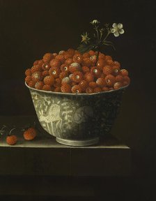 Wild Strawberries in a Wan Li Bowl, 1704. Creator: Adriaen Coorte.