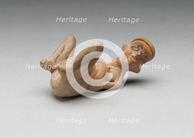 Seated Female Figure Giving Birth, c. A.D. 200. Creator: Unknown.