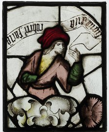 Panel with Prophet from a Tree of Jesse Window, British, mid-15th century. Creator: Unknown.