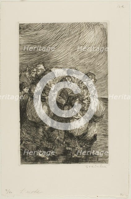 Evacuees, 5723. Creator: Theophile Alexandre Steinlen.