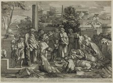 To Bury the Dead, from The Works of Mercy, 1656–57. Creator: Sébastien Bourdon.