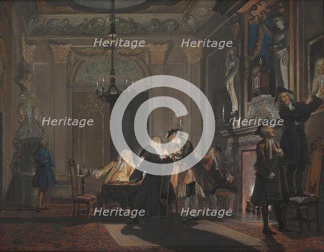 'Erat Sermo inter Fratres' (The brothers conversed), c1720-1750. Creator: Cornelis Troost.