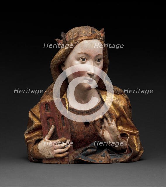 Reliquary Bust of Saint Barbara, German, ca. 1465. Creator: Unknown.