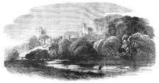 Haddon Hall, from the Bakewell-Road, 1854. Creator: S Read.