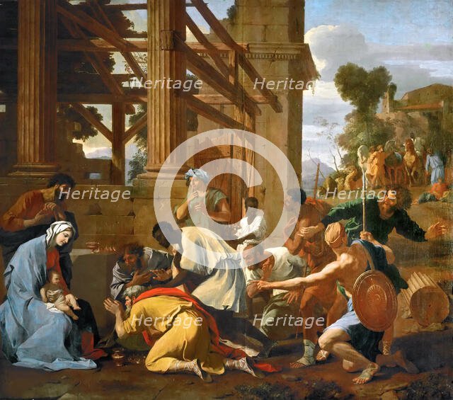 The Adoration of the Magi, 1633. Creator: Poussin, Nicolas (1594-1665).