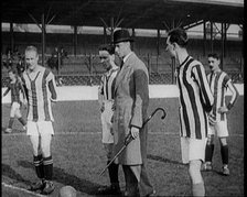 Prince Albert, Duke of York, Kicking Off a Football Match at West Ham, 1922. Creator: British Pathe Ltd.