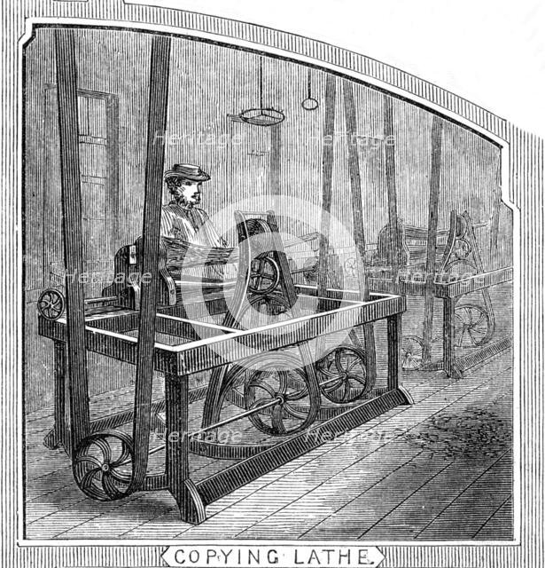 Royal Small Arms Factory, Enfield: Copying Lathe, 1861. Creator: William James Palmer.