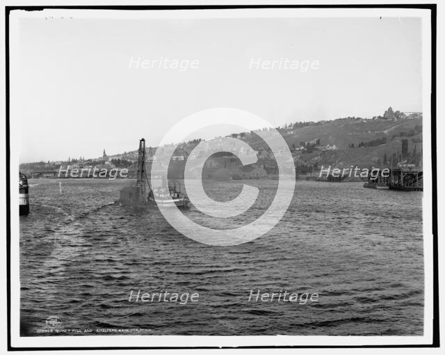 Quincy Hill and smelters, Hancock, Mich., c1906. Creator: Unknown.