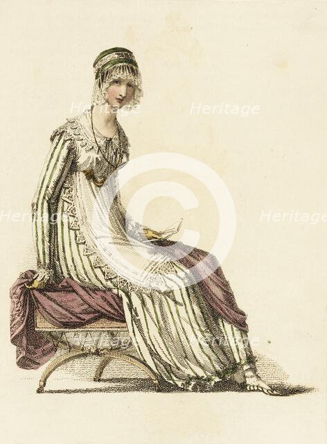 Fashion Plate (Half Dress), 1814. Creator: Rudolph Ackermann.