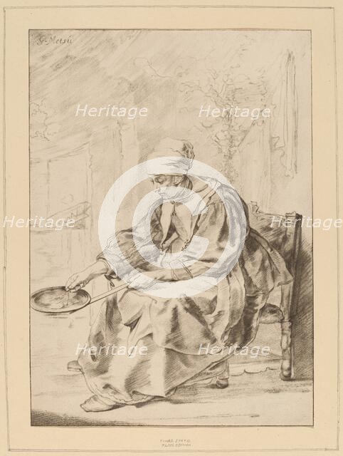 Pancake Woman, 1768. Creator: Johannes Kornlein.