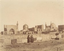 [A General View of MESHED from the roof of a hamam.], 1840s-60s. Creator: Possibly by Luigi Pesce.