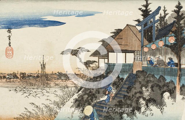 Myojin Shrine, Higashizaka, Kanda, Late 1830s-mid 1840s. Creator: Ando Hiroshige.