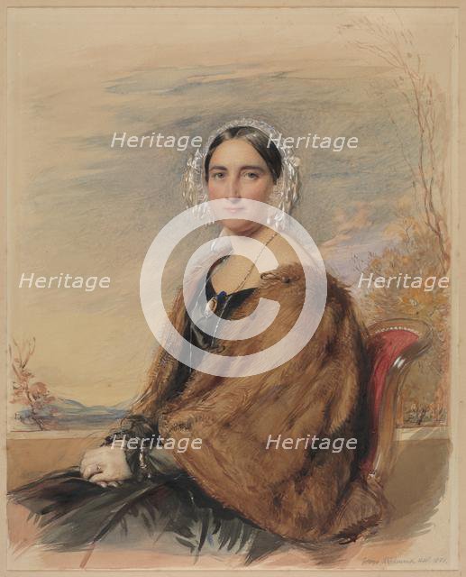 Portrait of a Woman, 1851. Creator: George Richmond (British, 1809-1896).