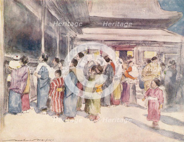 'Lookers-On', c1887, (1901). Artist: Mortimer L Menpes.