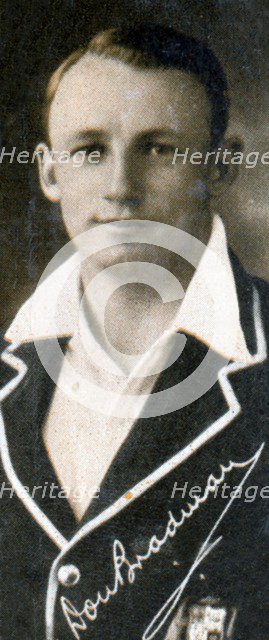 Donald George 'Don' Bradman, Australian cricketer, 1935. Artist: Unknown