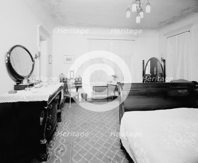 Bedroom, residence of Mr. Fair, 40 Putnam Avenue, Detroit, Mich., between 1905 and 1915. Creator: Unknown.