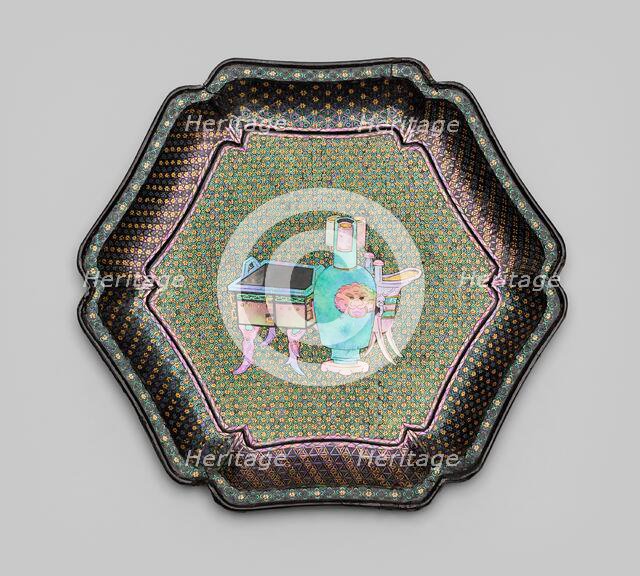Dish Inlaid with Images of Ancient Bronzes, Qing dynasty (1644-1911). Creator: Unknown.