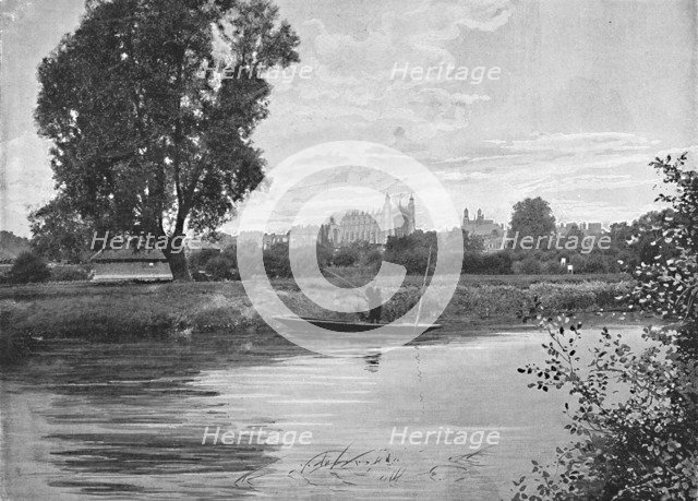 'Eton: The College Chapel', c1896. Artist: Valentine & Sons.