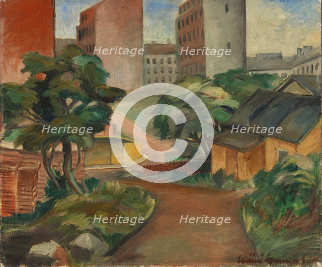 The City is Coming, 1927. Creator: Vaino Kunnas.