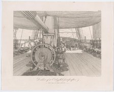 Deck of a Warship, ca. 1833. Creator: CW Eckersberg.