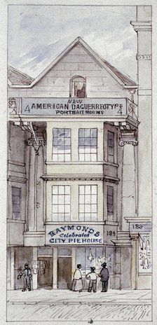 Raymond's City Pie House, Fleet Street, London, c1820. Artist: James Findlay