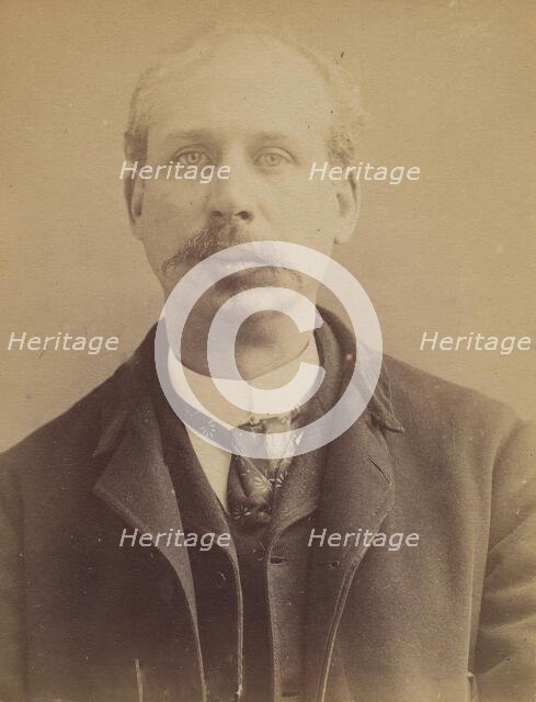 Cottée. Edouard, Eugène. 37 ans, né à Paris XVle. Artiste-peintre. Vol par complicité. 6/2..., 1892. Creator: Alphonse Bertillon.