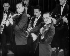 Jazz Band Playing a Tune, 1930s. Creator: British Pathe Ltd.