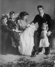 Crown Prince of Sweden and family, 1912. Creator: Bain News Service.